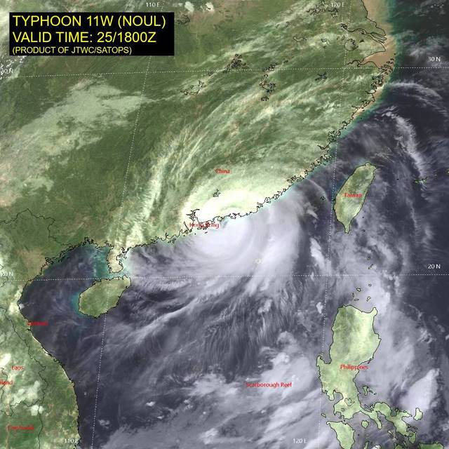 Taifunul Noul pune China în genunchi: 340.000 evacuați