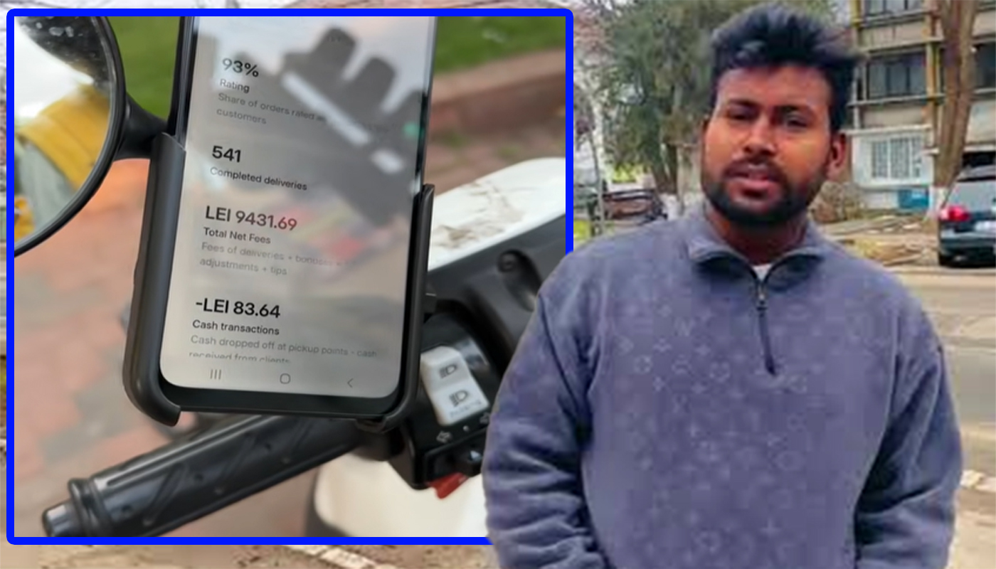 YADAV din Nepal la Glovo București: Cât câștigă și câți bani rămân „în mână”