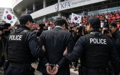 Poliția ia cu asalt Federația de Fotbal din Coreea de Sud