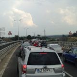 Carambol pe A1: Șase mașini, haos în trafic