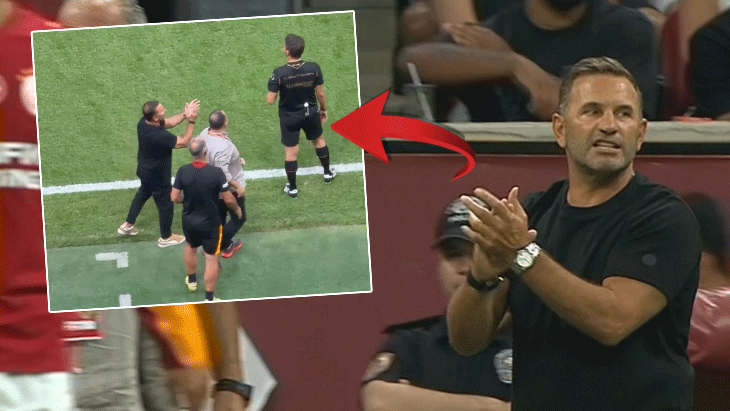 Galatasaray: Okan Buruk, furios pe arbitraj, eliminat în amical