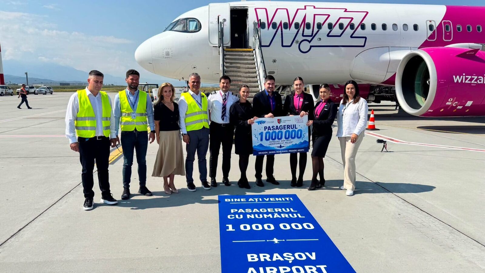 Aeroportul Brașov, 1 milion de pasageri: Un record istoric