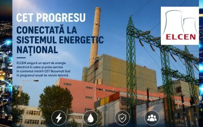 ELCEN: CET Progresu reintrată în Sistemul Energetic Național