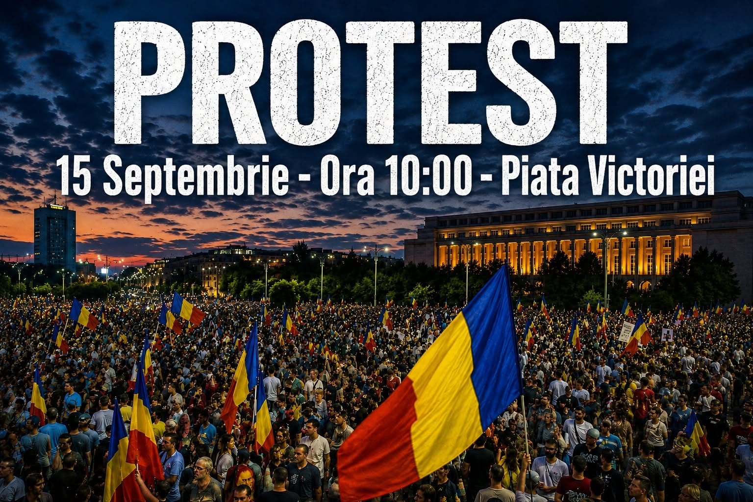 Ciobanii contra Bolojan, sub AUR: Suveraniștii au preluat protestul