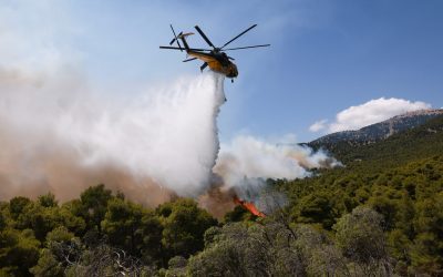 Elicopter antigandire prăbușit, două victime la bord