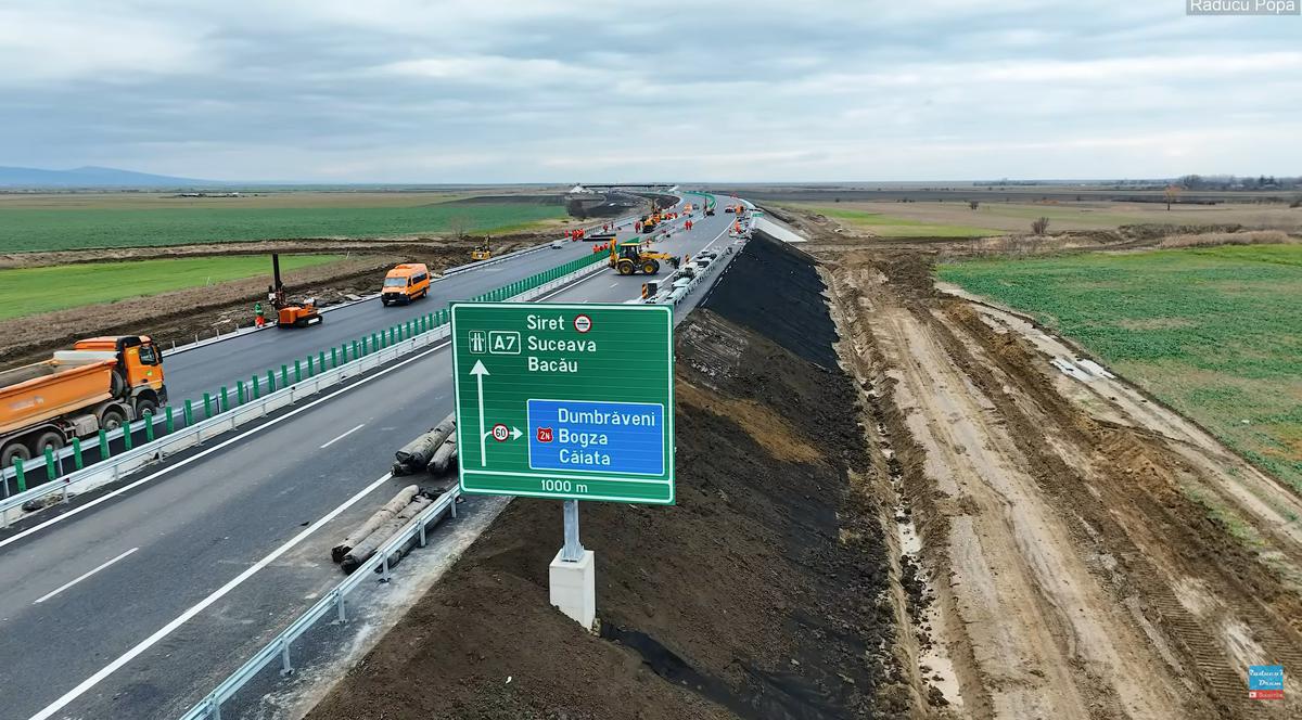 București-Bacău pe A7: Cât durează drumul pe autostradă