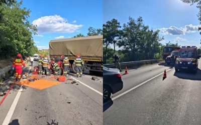 Carnagiu Mureș: 3 morți, 3 mașini și un camion militar implicate