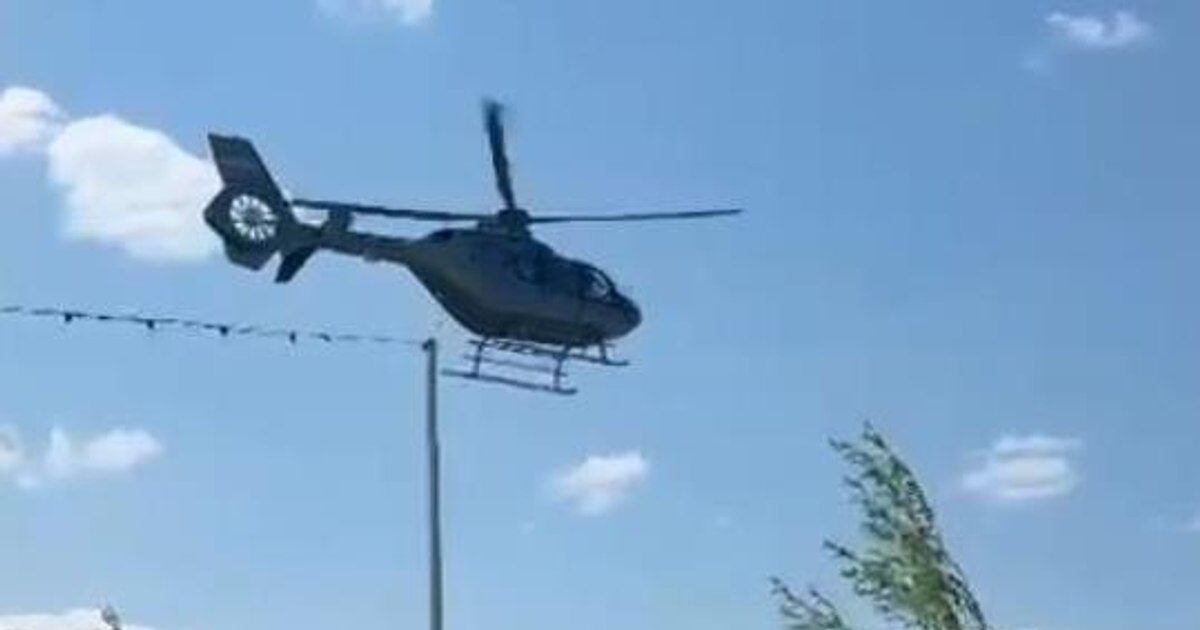 Elicopter de lux pe cai! Aterizare pe cai cu fiica de afacerist