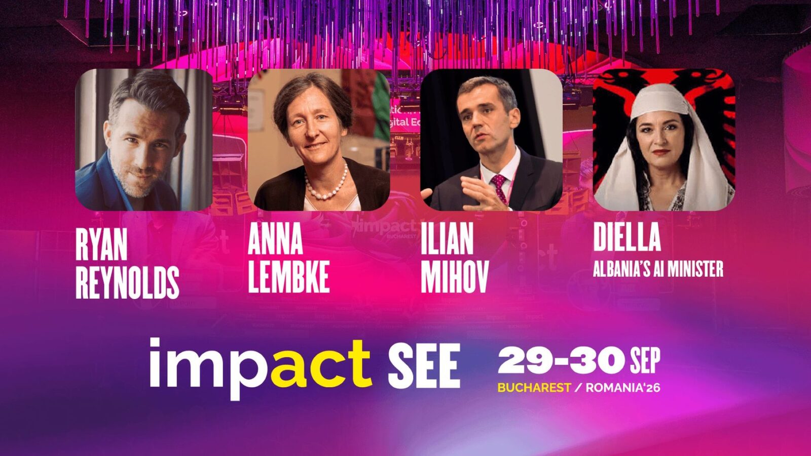 Reynolds și IA ministru la București vin la IMPACT SEE