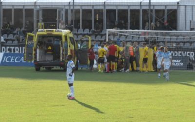 Jucător Universitatea Craiova, ambulanță la KuPS: Ce s-a întâmplat