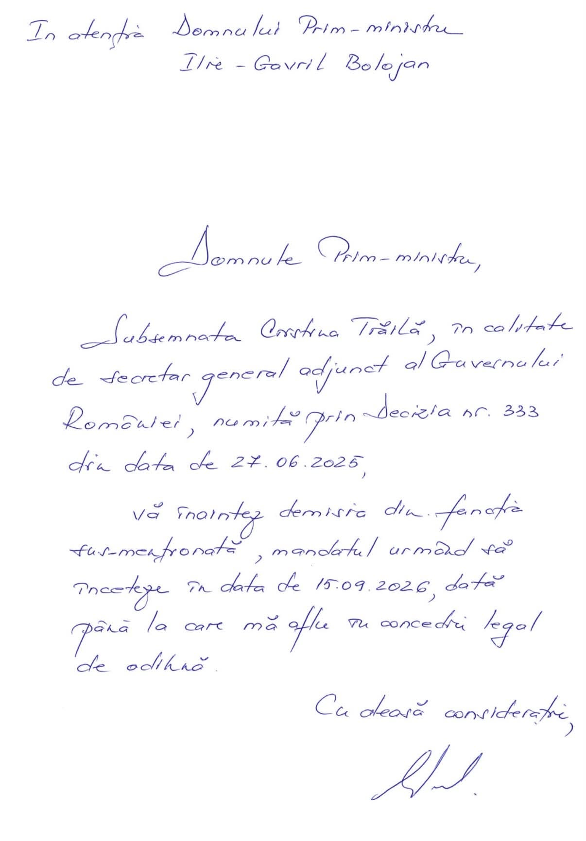 Trăilă, demisă: „Sunt nevinovată”. Bolojan, ținta speculației