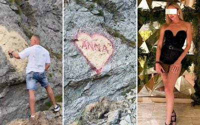 Bucureștean însurat, îndrăgostit de ANNA, îi scrie numele pe Transfăgărășan