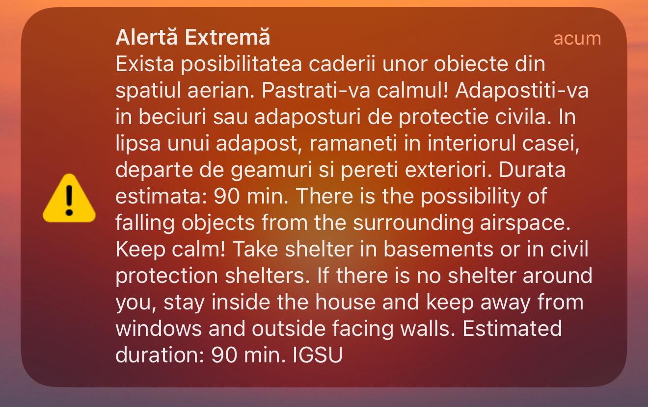 Tulcea: Al patrulea RO-ALERT în 24 de ore, pe fond de război în Ucraina