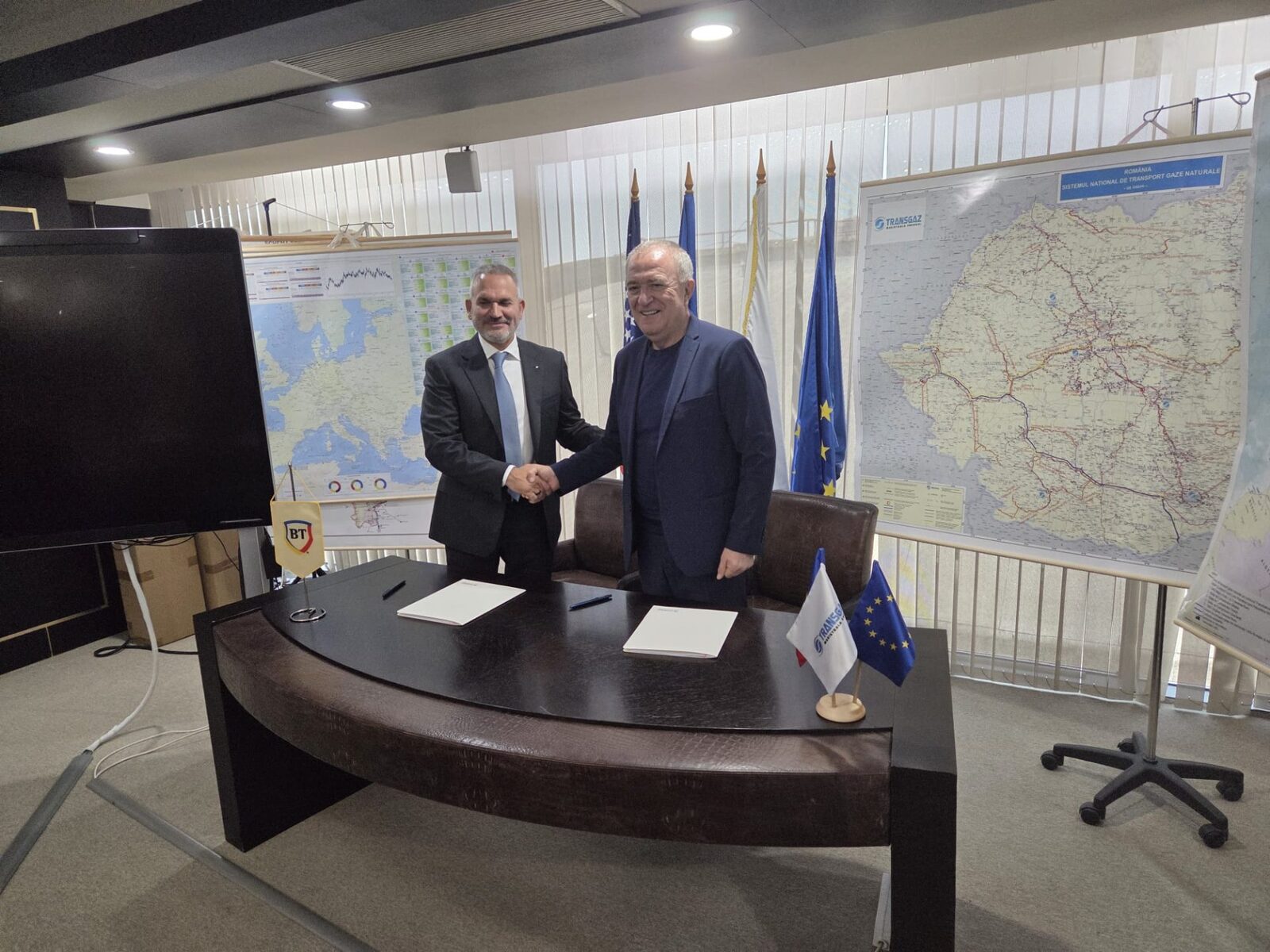 Transgaz ia 300 mil. € de la Banca Transilvania pentru gaze