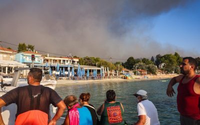 Incendiu devastator în Halkidiki, zonă de vacanță populară românilor