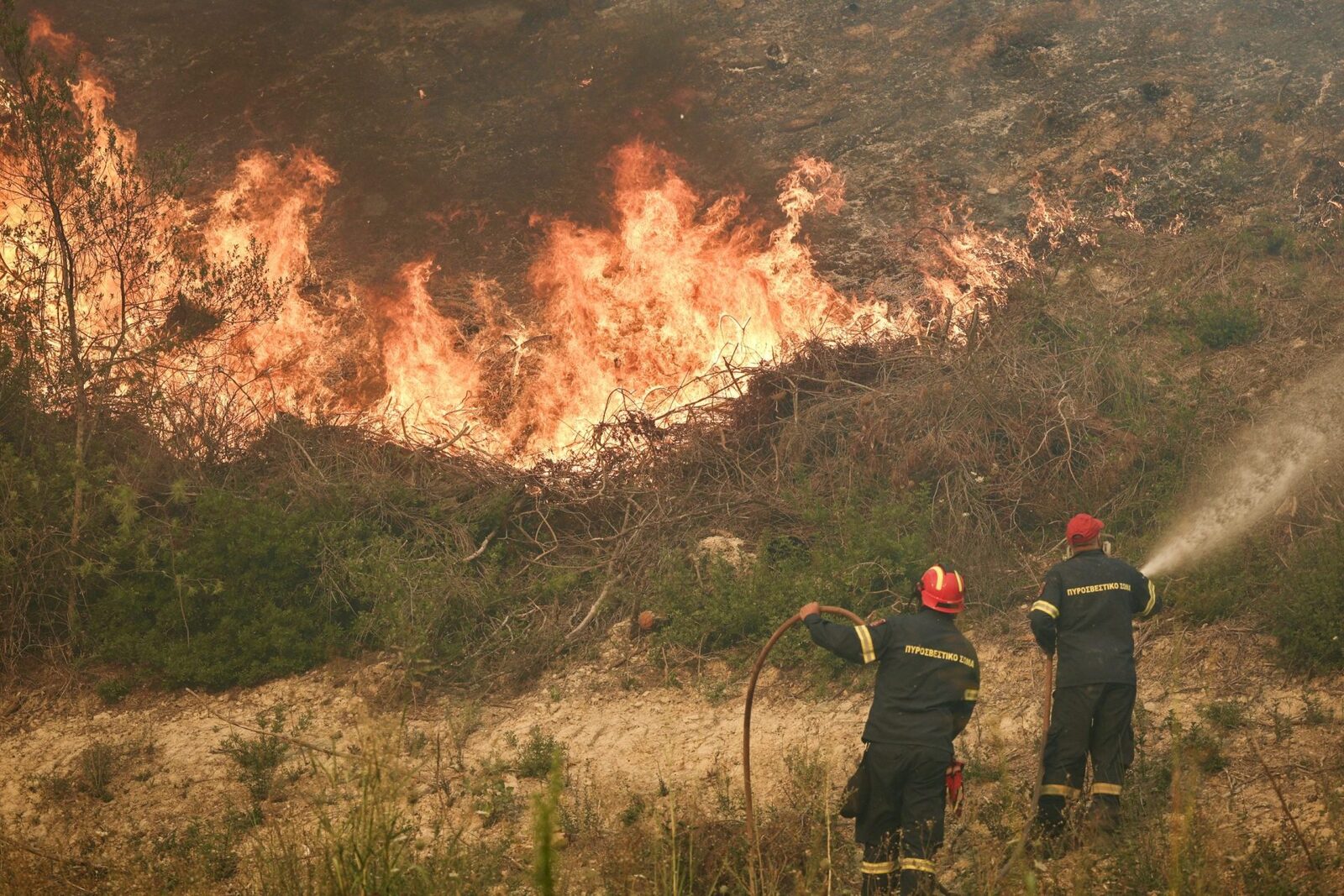 Incendiu în Halkidiki: Turisti evacuați pe mare din calea flăcărilor