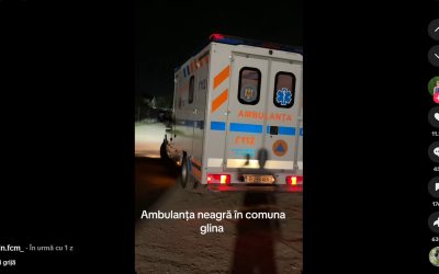 Ambulanța neagră, isterie pe TikTok. Frica de copii furați se-ncinge pe Net