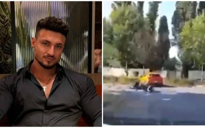 Andrei Bordeianu, aruncat pe jos de pe motor. Primele imagini ale impactului