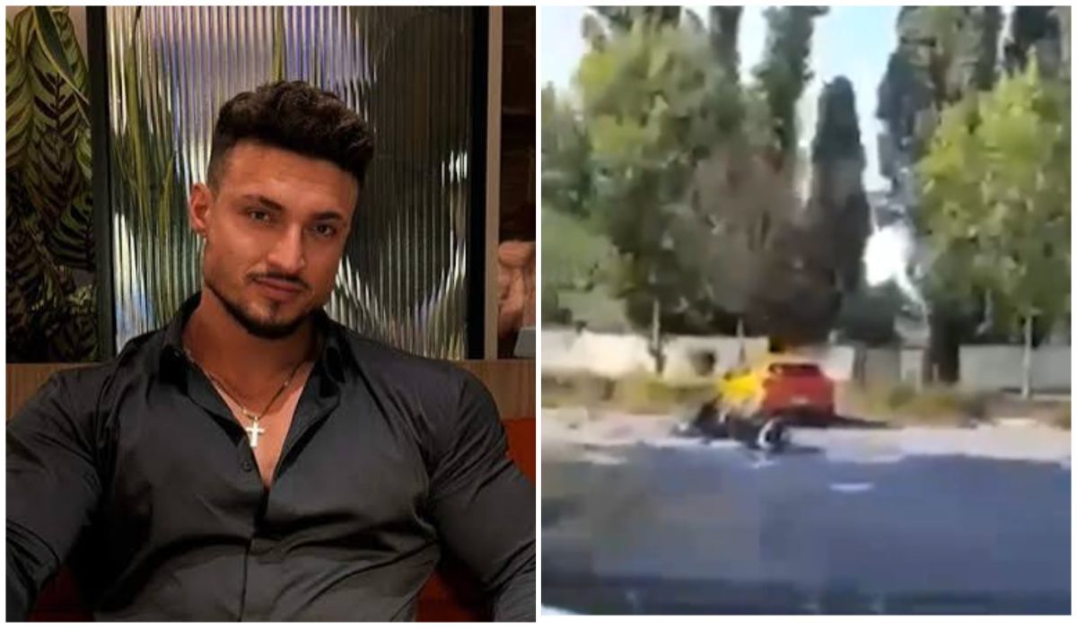 Andrei Bordeianu, aruncat pe jos de pe motor. Primele imagini ale impactului