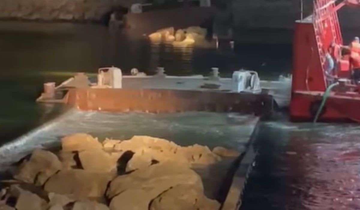 Dunăre: Două barje scufundate, operațiune spectaculoasă de 11 ore