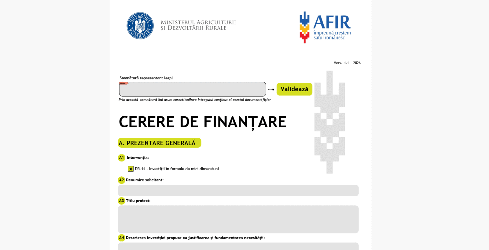 AFIR: 50.000 EUR pentru ferme mici, cereri corectate!