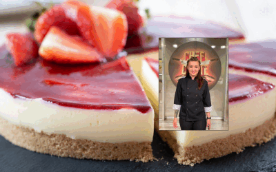 Roxana Blenche: Cheesecake la rece cu căpșuni, desertul Rapid