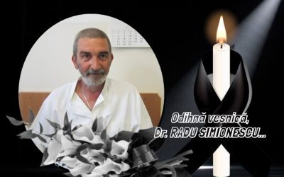 Buzău, doliu în Sănătate: S-a stins Dr. RADU SIMIONESCU