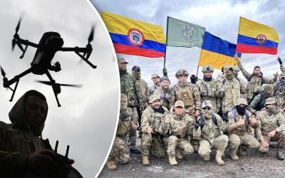 Carteluri Columbia: Soldați spre Ucraina pentru drone
