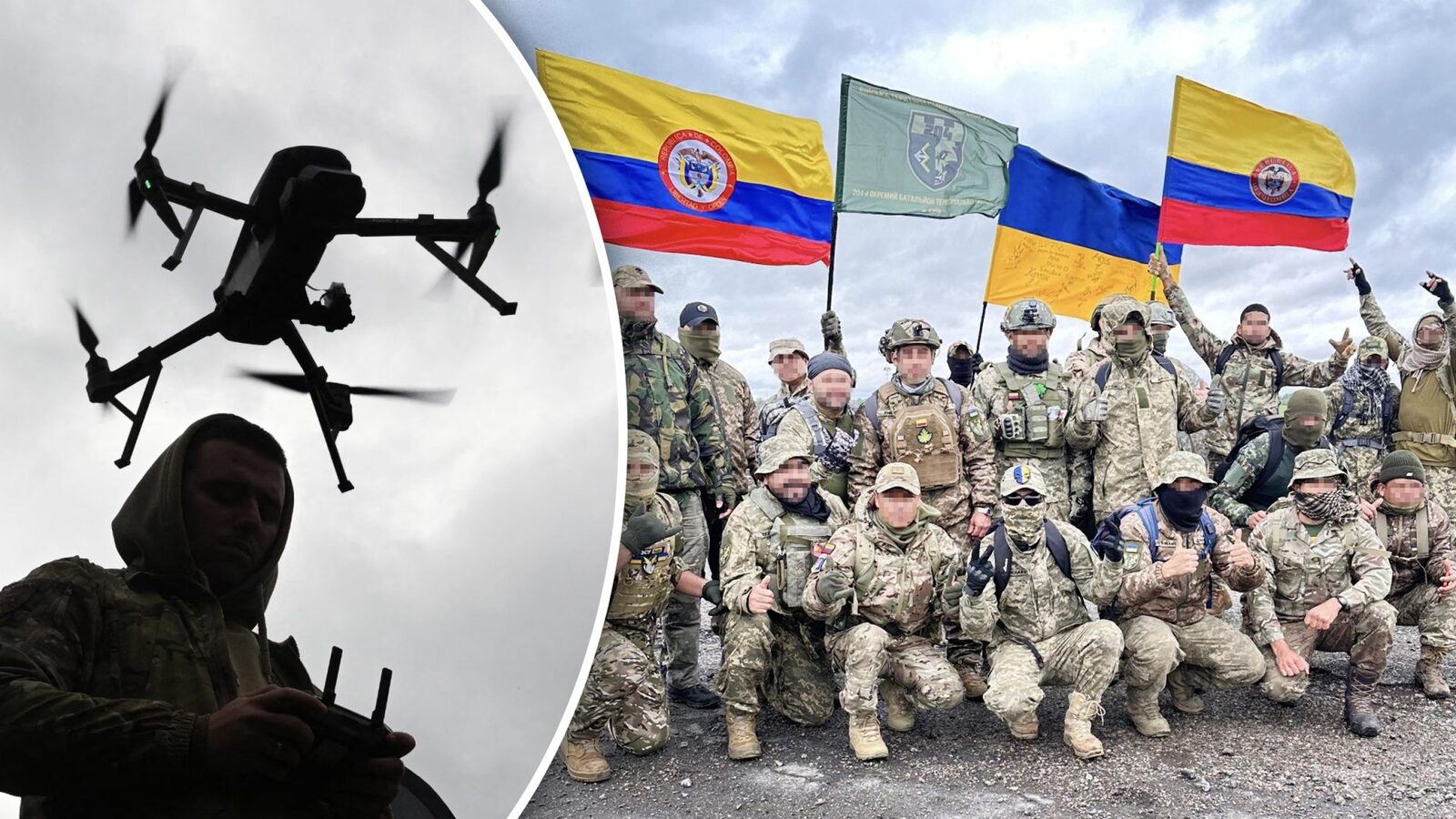Carteluri Columbia: Soldați spre Ucraina pentru drone