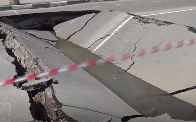 Șosea prăbușită pe Eroilor din București, intervenție Apa Nova