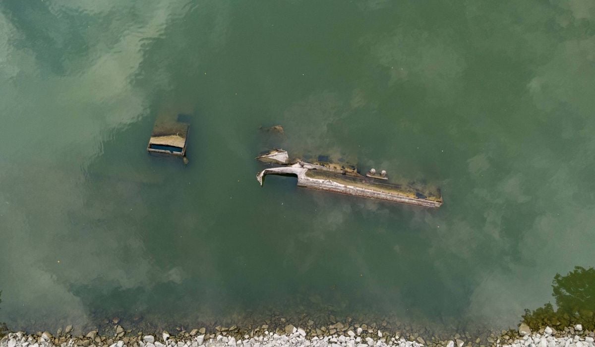Dunărea, la cote joase: Două nave de război, descoperite în Austria