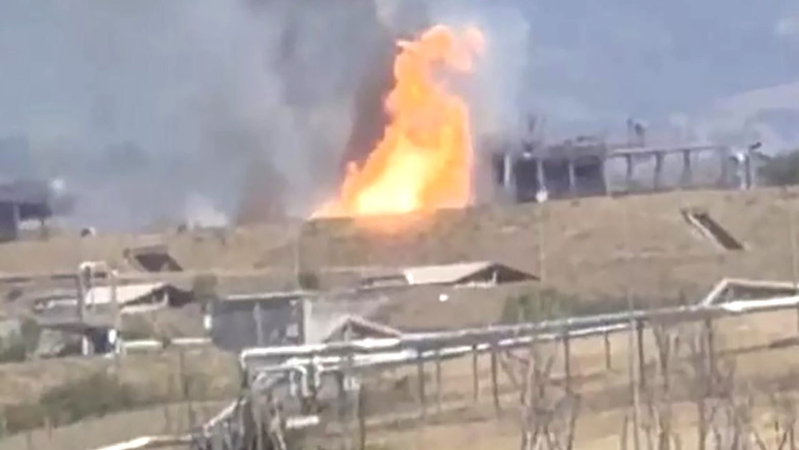 Explozie masivă la fabrica de muniții, lângă ROMA