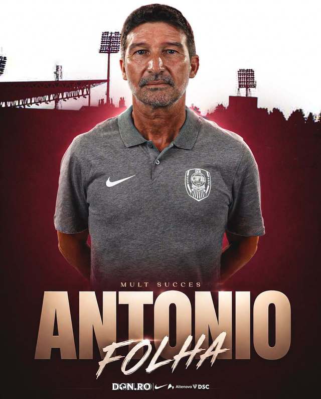 CFR Cluj: Folha, demis după 2 luni pe bancă