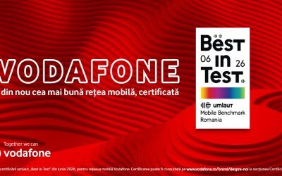 Vodafone România, cel mai bun operator mobil: Certificare umlaut „Best in Test”