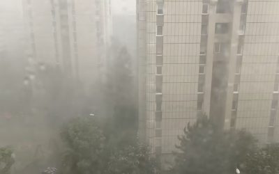 Furtună violentă: Brașovul sub ape, copaci căzuți, garaje inundate