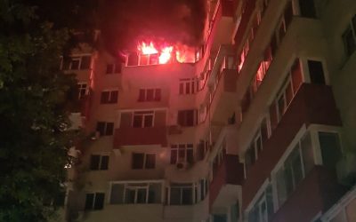 București: Incendii la Iuliu Maniu, un bărbat reținut