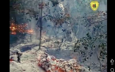 Plauru: Incendiu de la dronă, Romsilva confirmă