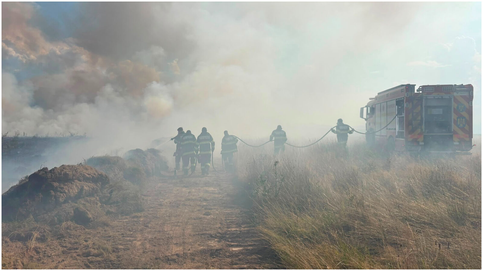 Sibiu: Foc pe Valea Avrigului. Intervenție rapidă a pompierilor