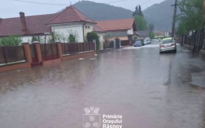 Râșnov: Canalizarea cedează ploii abundente