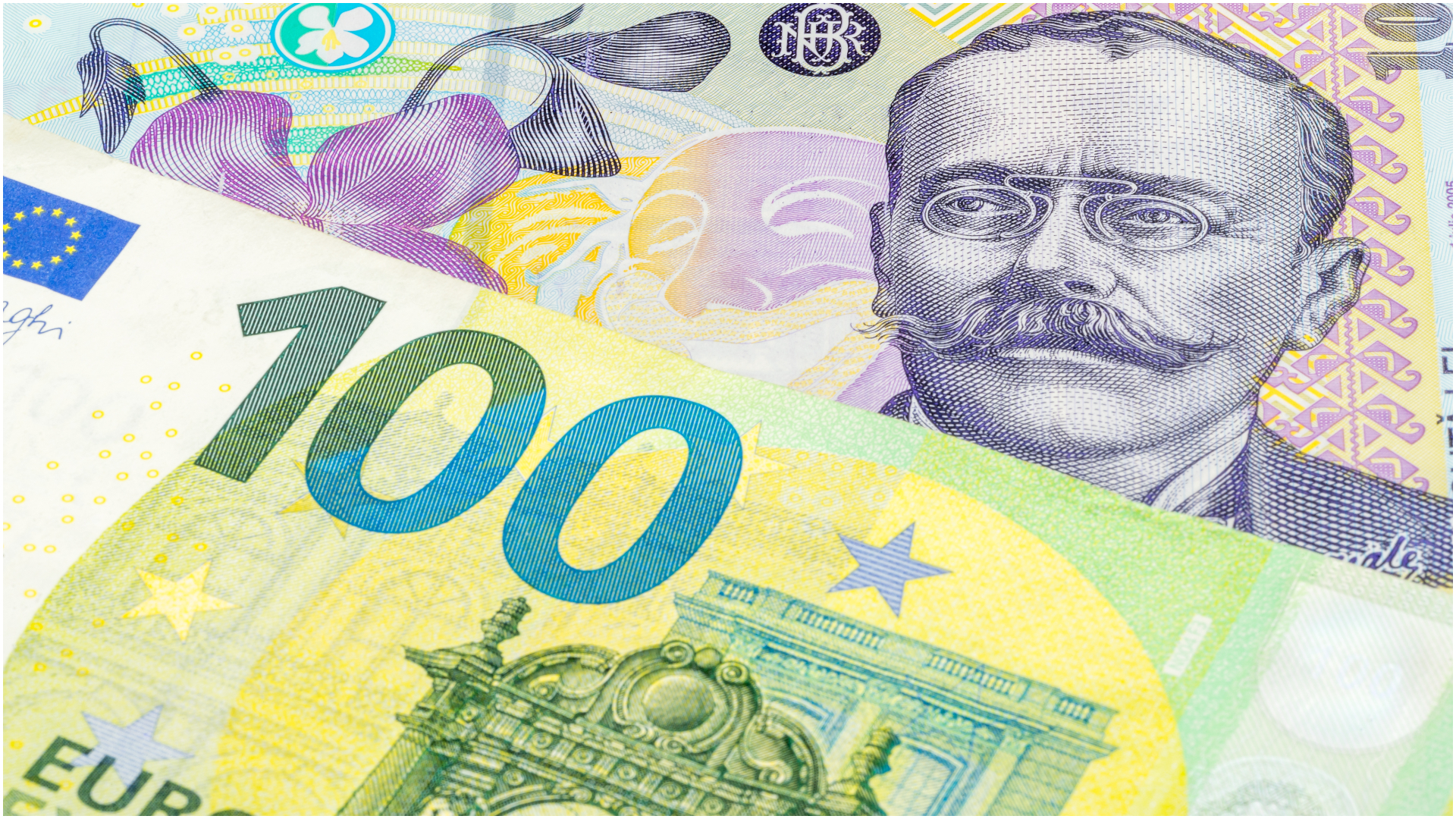 Leul, stabiltat în fața euro, pe piețele valutare