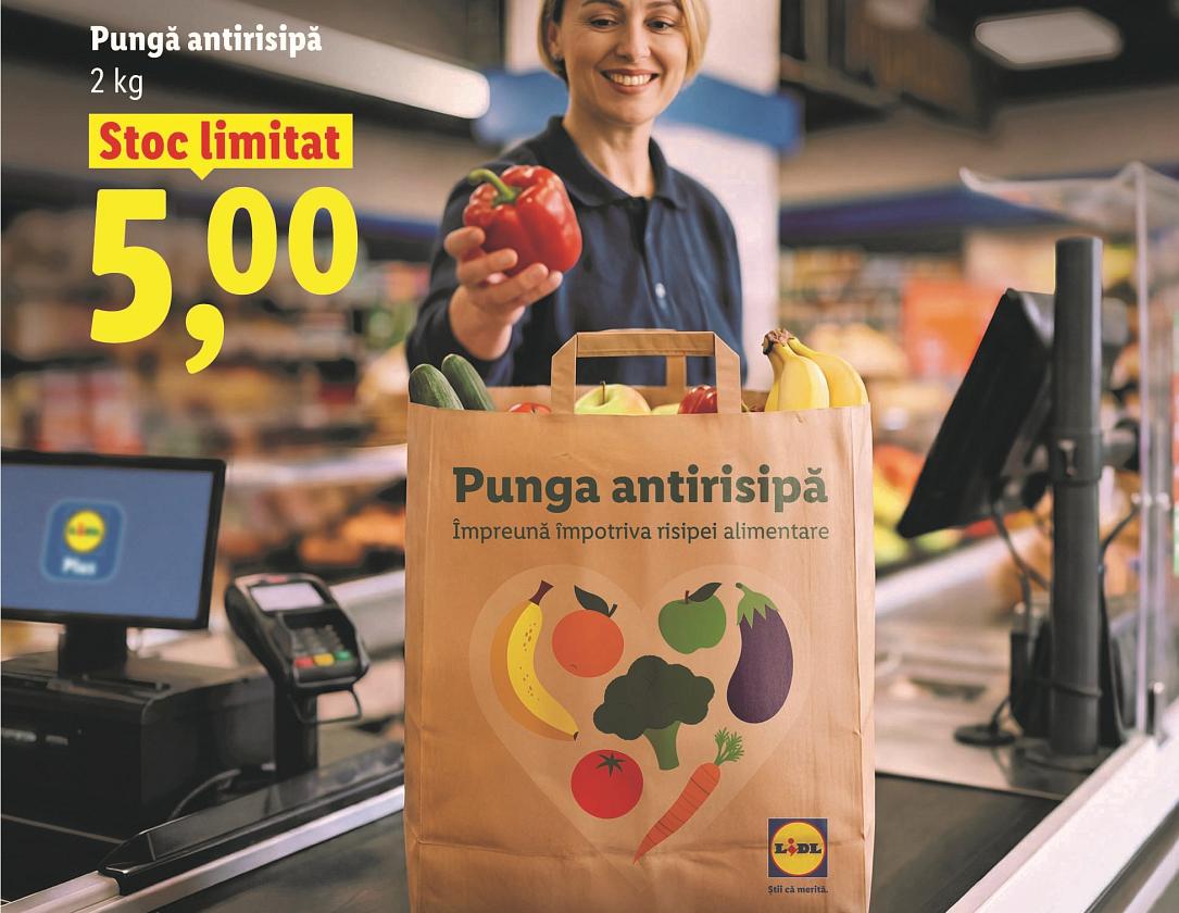 Lidl România: Sacii Anti-Risipă pentru legume-fructe neperfecte