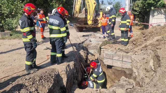 Teleorman: Un mort sub mal de pământ la lucrări de apă