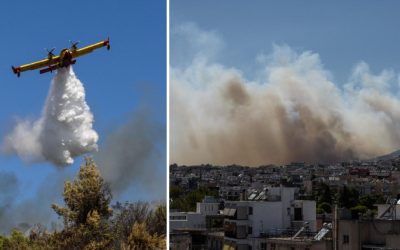 Incendii la Atena: Val de căldură, urgență și evacuări în Spania