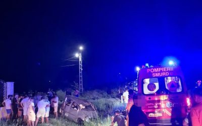 Șofer fără permis, accident grav în Dâmbovița