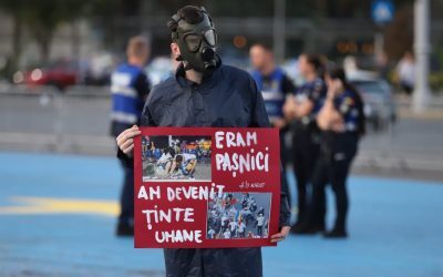 Piața Victoriei clocotește: 8 ani de la 10 August, protest aspru