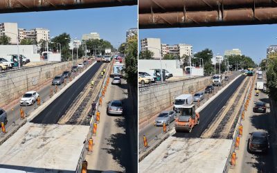 Pod Constanța: Noi șine pe Calea Griviței, imagini spectaculoase