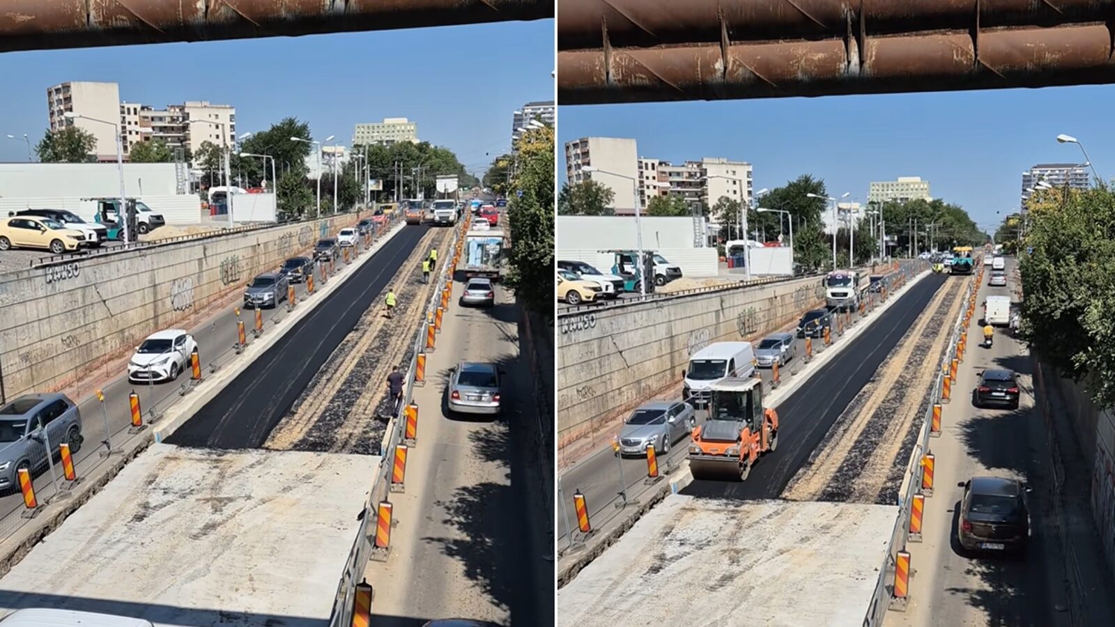 Pod Constanța: Noi șine pe Calea Griviței, imagini spectaculoase
