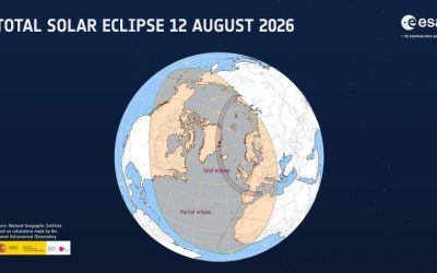 Eclipsa totală de Soare ajunge în Europa, ESA transmite din Spania