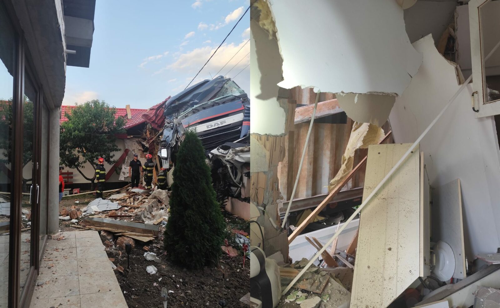 TIR distruge case în Vaslui, bilanțul e devastator