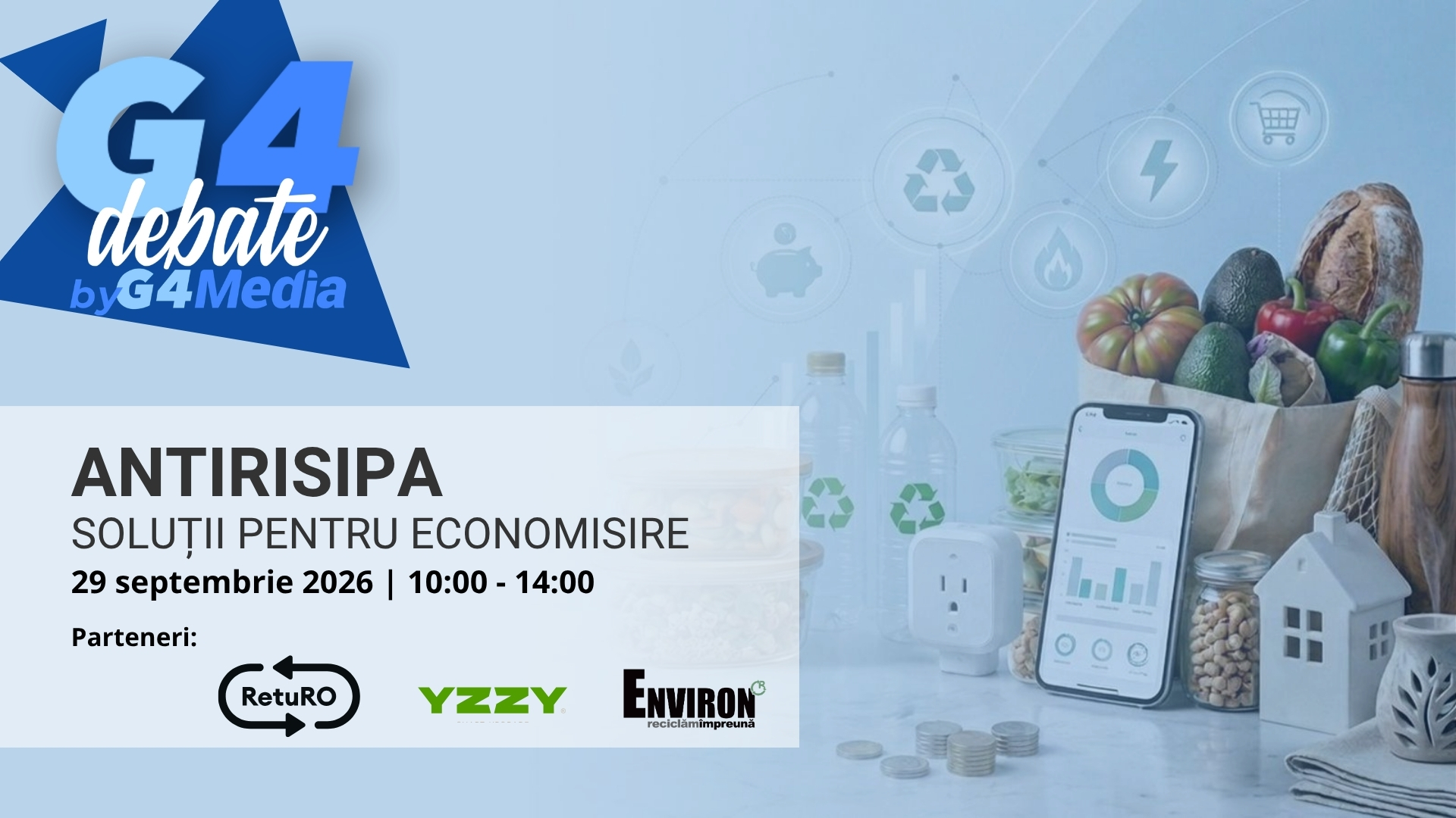 LIVE: Dezbatere Antirisipă, ora 10.00